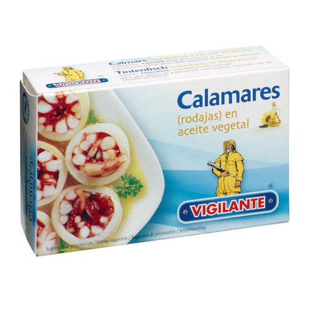 Vigilante Kalmar in Scheiben in Oel Calamares rodajas en aceite vegetal 115gr./ATG 72gr.